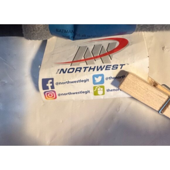 Batman Grey Knight Plush Superhero Toy 14" Gray & Black With Cape Northwest 2017 - Picture 6 of 10